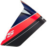 Aerodynamický spoiler pro přilby SUPERTECH R-10 TEAM racing profil, ALPINESTARS (černá/červená/modrá/bílá)