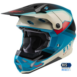 Přilba FORMULA CP, FLY RACING - USA (černá/šedá/tyrkysová)