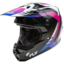 Přilba FORMULA CP, FLY RACING - USA (bílá/černá/fialová)