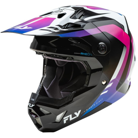 Přilba FORMULA CP, FLY RACING - USA (bílá/černá/fialová)