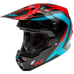 Přilba FORMULA CP, FLY RACING - USA (červená/černá/modrá)