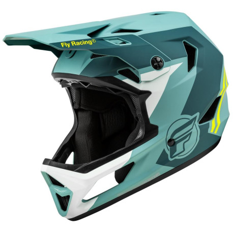 Cyklo přilba RAYCE, FLY RACING - USA dětská (šedá/hi-vis)