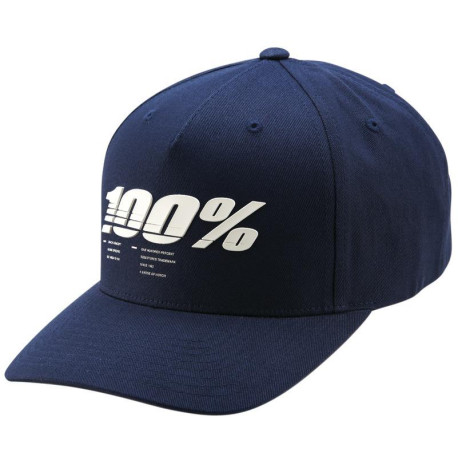 Kšiltovka 100% - STAUNCH Snapback modrá (vel. UNI)