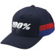 Kšiltovka 100% - LOYAL X-Fit Snapback modrá (vel. UNI)