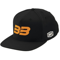Kšiltovka 100% - BB33 Snapback černá/oranžová (vel. UNI)