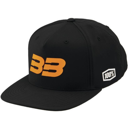 Kšiltovka 100% - BB33 Snapback černá/oranžová (vel. UNI)