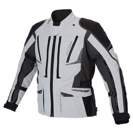 Moto bunda Buse Nero šedá/černá