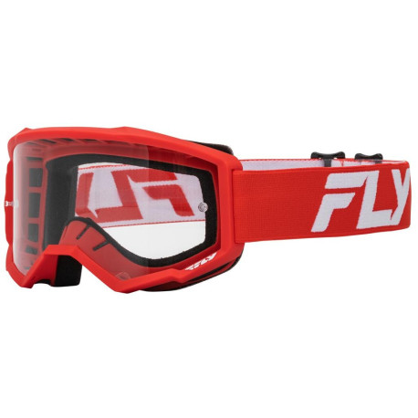Brýle FOCUS, FLY RACING (červená/bílá) dětské