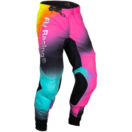 Kalhoty LITE LE LEGACY, FLY RACING (růžová/modrá, hi-vis)