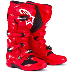 Boty TECH 7, ALPINESTARS (červená) 2025