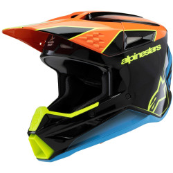 Přilba S-M3 FRAY, ALPINESTARS, dětská (černá/oranžová fluo/žlutá fluo/tyrkysová) 2026
