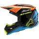 Přilba S-M3 FRAY, ALPINESTARS, dětská (černá/oranžová fluo/žlutá fluo/tyrkysová) 2025