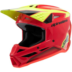 Přilba S-M3 FRAY, ALPINESTARS, dětská (červená/žlutá fluo/černá) 2025