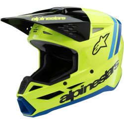 Přilba S-M3 RADIUM, ALPINESTARS, dětská (žlutá fluo/černá/modrá) 2025