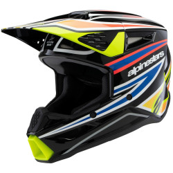 Přilba S-M3 WURX, ALPINESTARS, dětská (černá/žlutá fluo/modrá/červená) 2025