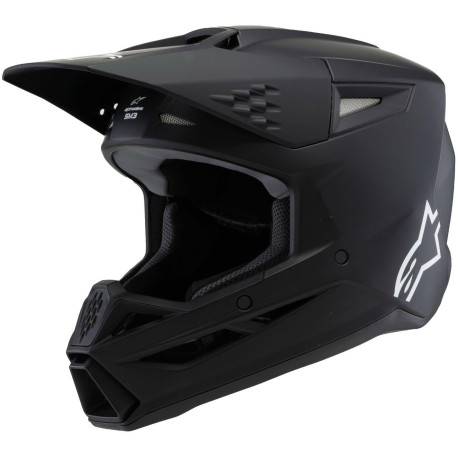 Přilba S-M3 SOLID, ALPINESTARS, dětská (černá mat) 2025