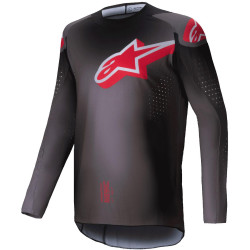 Dres SUPERTECH LIPAN, ALPINESTARS (kouřová/červená) 2025