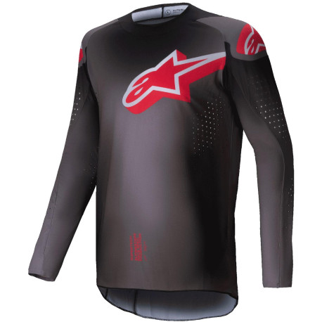 Dres SUPERTECH LIPAN, ALPINESTARS (kouřová/červená) 2025