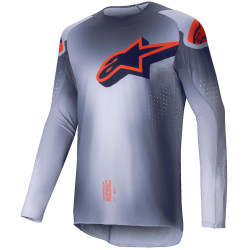Dres SUPERTECH LIPAN, ALPINESTARS (šedá/oranžová fluo) 2025