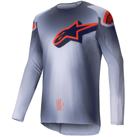 Dres SUPERTECH LIPAN, ALPINESTARS (šedá/oranžová fluo) 2025