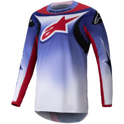 Dres FLUID WURX, ALPINESTARS (fialová/červená) 2025
