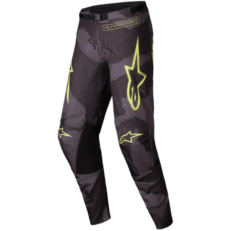Kalhoty RACER HOLLOW, ALPINESTARS (tmavá camo/žlutá fluo) 2025