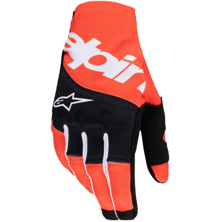 Rukavice TECHSTAR, ALPINESTARS (černá/oranžová) 2025