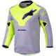 Dres RACER VEIL KIDS, ALPINESTARS, dětský (šedá/žlutá fluo) 2025
