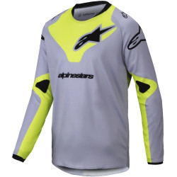 Dres RACER VEIL, ALPINESTARS, dětský (šedá/žlutá fluo) 2025