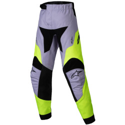 Kalhoty RACER VEIL KIDS, ALPINESTARS, dětské (šedá/žlutá fluo)