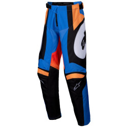 Kalhoty RACER MELT, ALPINESTARS, dětské (oranžová/modrá) 2025