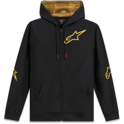 Mikina SESSIONS 3 HOODIE, ALPINESTARS (černá/zlatá)