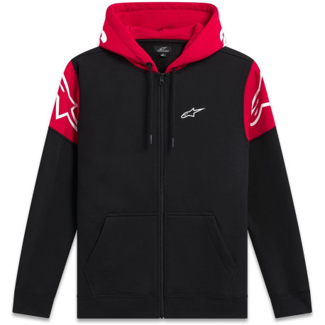 Mikina VELOCITY HOODIE, ALPINESTARS (černá/červená)