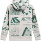 Mikina DETERMINANT HOODIE, ALPINESTARS (bílá offwhite)