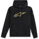 Mikina GILDED HOODIE, ALPINESTARS (černá/zlatá)