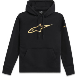 Mikina GILDED HOODIE, ALPINESTARS (černá/zlatá)