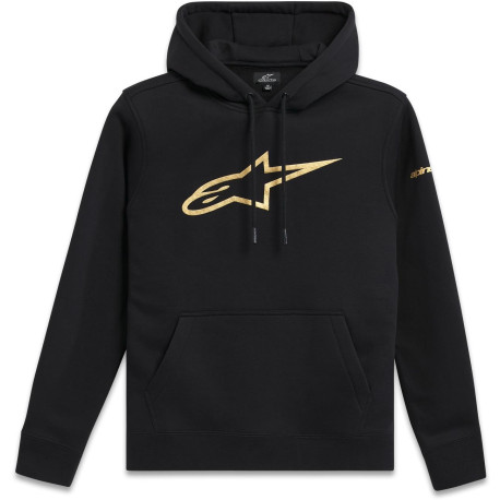Mikina GILDED HOODIE, ALPINESTARS (černá/zlatá)