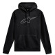 Mikina AGELESS HOODIE 3, ALPINESTARS (černá/šedá)