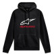 Mikina ALWAYS HOODIE 3, ALPINESTARS (černá/bílá/červená)