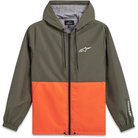 Bunda SPEEDED WINDBREAKER, ALPINESTARS (zelená/oranžová)