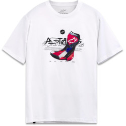 Triko R BOOT CSF, ALPINESTARS (bílá)
