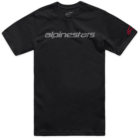 Triko LINEAR WORDMARK 2.0 CSF, ALPINESTARS (černá/šedá/červená)