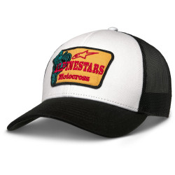 Kšiltovka HARDWARE TRUCKER, ALPINESTARS (bílá/černá)