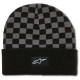 čepice CHECKERED CUFF BEANIE, ALPINESTARS (černá/šedá)