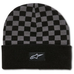 čepice CHECKERED CUFF BEANIE, ALPINESTARS (černá/šedá)