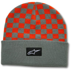 čepice CHECKERED CUFF BEANIE, ALPINESTARS (modrá/oranžová)