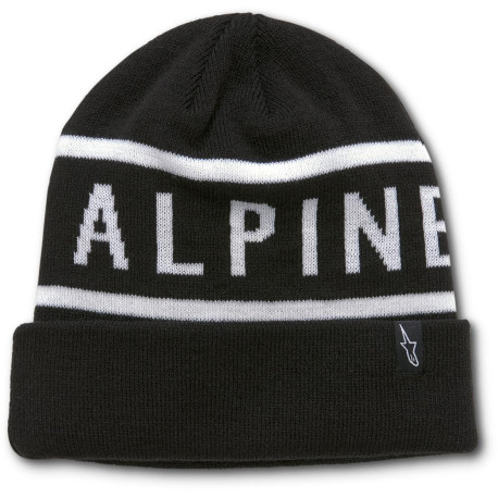 čepice WORDY CUFF BEANIE, ALPINESTARS (černá/bílá)