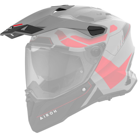 Kšilt pro přilbu COMMANDER 2, AIROH (Reveal - fluo červený matný)