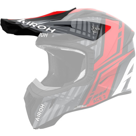 Kšilt pro přilbu AVIATOR ACE 2, AIROH (Proud - červený matný)