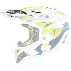 Kšilt pro přilbu AVIATOR 3, AIROH (Spin - žluto modro lesklý)
